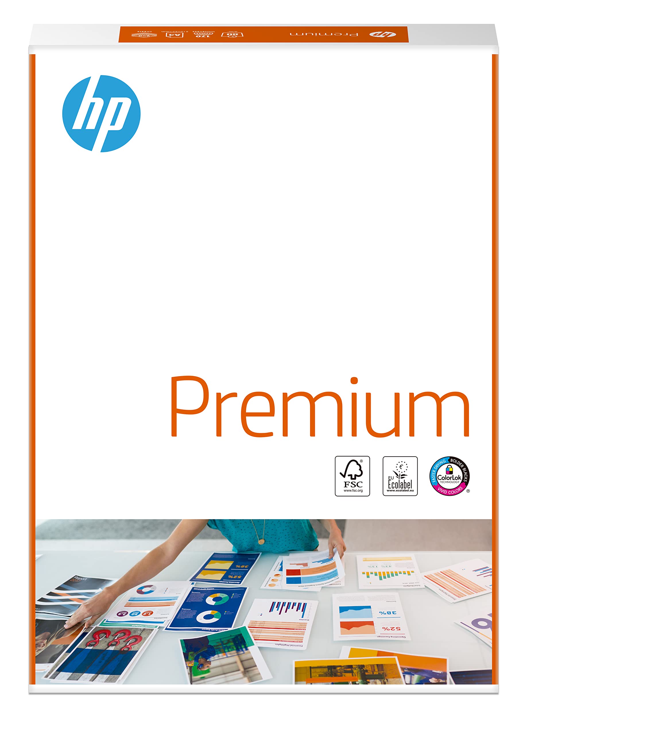 Image secondaire de HP Premium Papier pour photocopieur CHP 851 : 80 g/m² - Format A4-250 feuilles - Blanc - Couleurs intenses - Police nette.