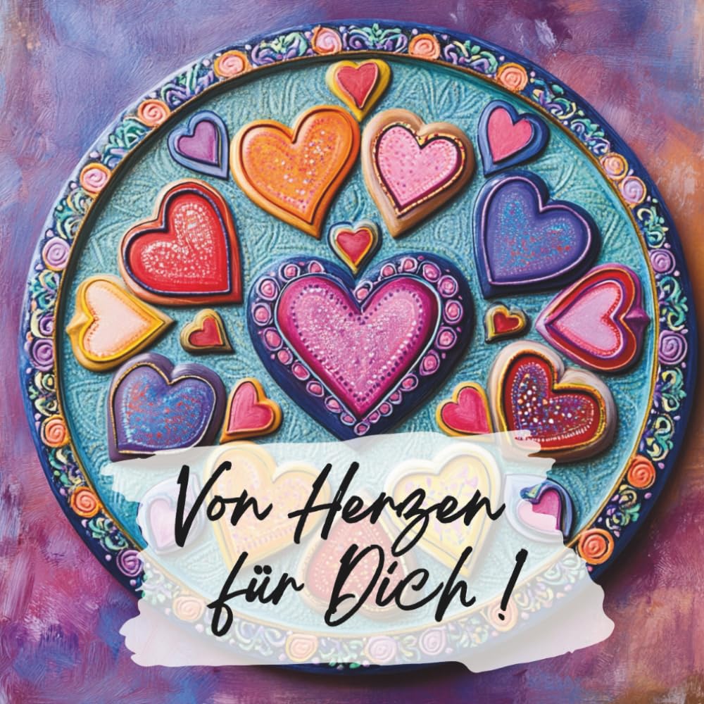"von Herzen für Dich", Mandala-Malbuch, Geschenkbuch