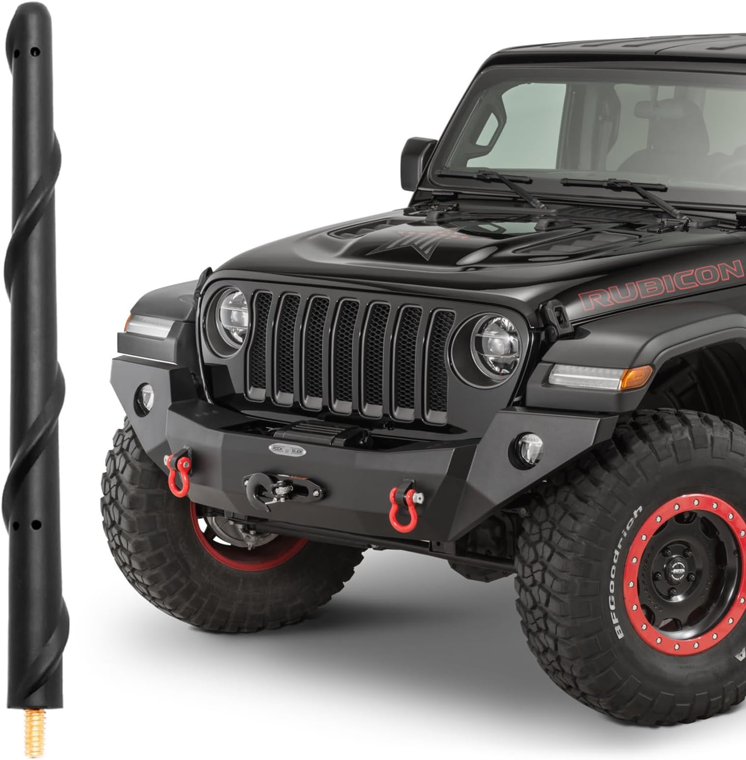 VOFONOVOFONO 7 Inch Antenna for 2007-2025 Jeep Wrangler JL JK Gladiator Rubicon Sahara Sport 4xe Willys Mojave Unlimited, Stubby Short Jeep Antenna Accessories