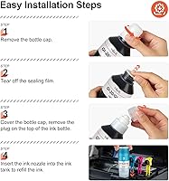 Vista 6 de v4ink Botella de tinta de repuesto compatible GI20 para botella de tinta de repuesto Canon GI-20 para usar con impresora de inyección de tinta PIXMA