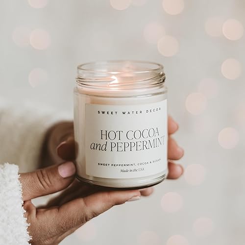 Miniatura 43 de Sweet Water Decor Fraser Fir Candle - Evergreen, Cedar, Winter Holiday Scented Soy Christmas Candles for Home - 9oz Clear Jar, 40 Hour Burn Time