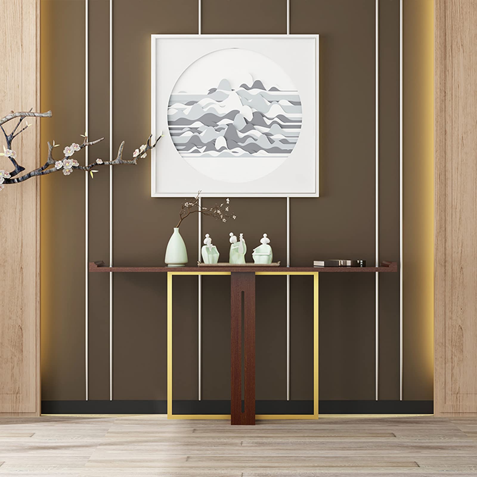 Amazon｜エントランス台, アンティーク木製コンソールテーブル