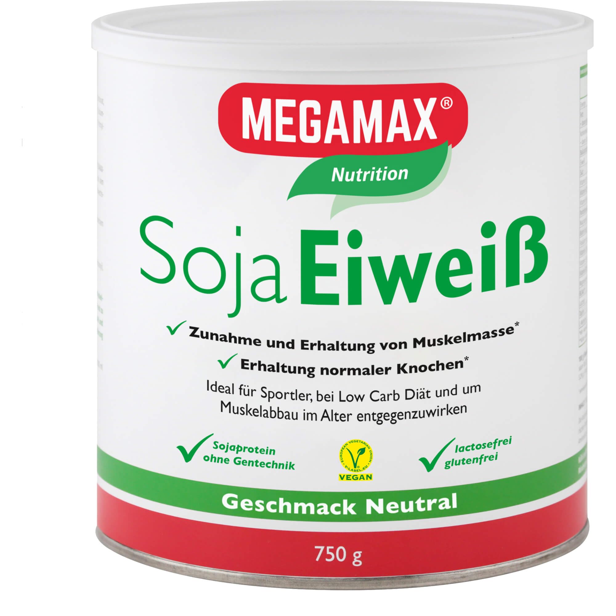 MEGAMAX Soja Eiweiß neutral Pulver