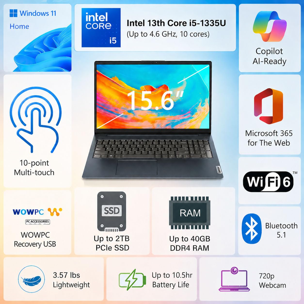 Amazon.com: Lenovo business laptop, 15.6 