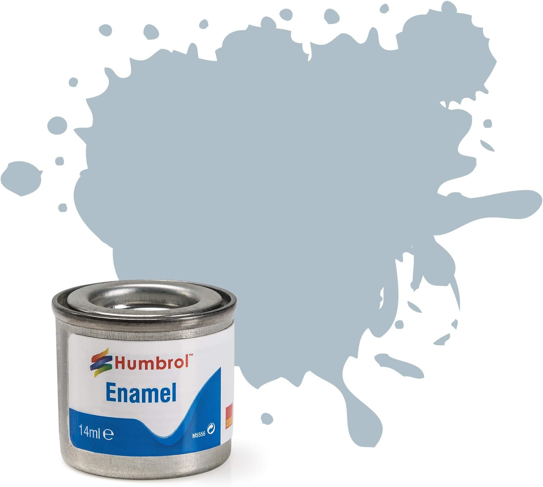 Humbrol Enamel Paint 14ML No 127 US Ghost Grey - Satin
