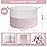 INDRESSME XXXLarge Storage Basket with Handle, Pink Laundry Basket for Nursery Stuffed Animal Storage, Baby Baskets Kids Toy Organizer, 21.7 x 21.7 x 13.8, Pink