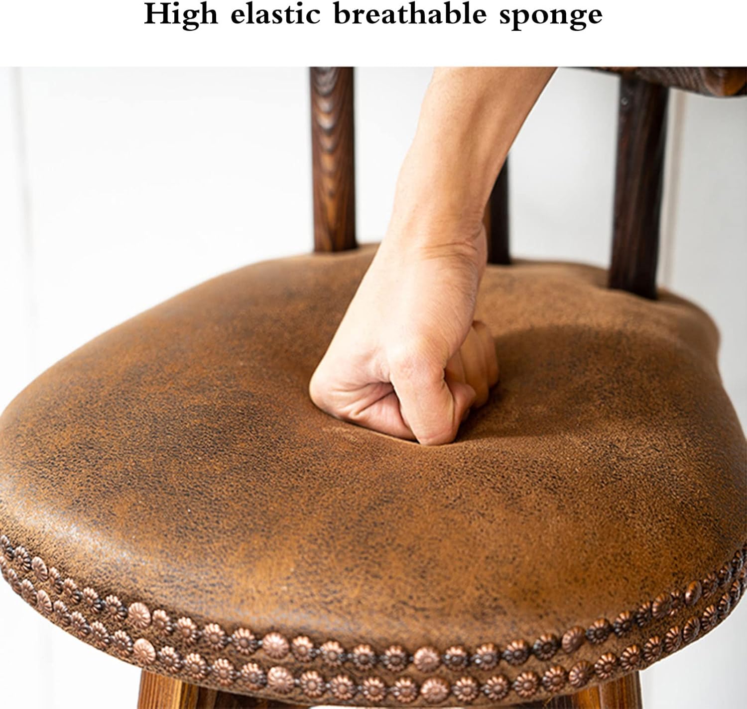 Carbonize Solid Wood Chair Company 人間工学に基づいた背もたれ、リングフットレスト、滑り止めマット