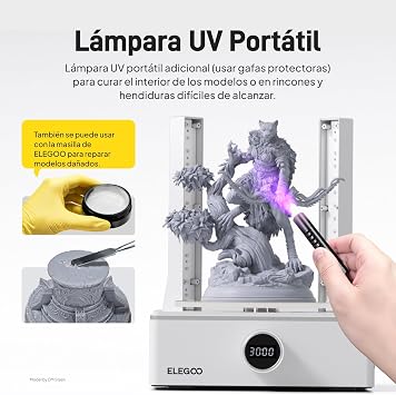 ELEGOO Saturn 4 Ultra 16K Resin 3D Printer and ELEGOO Mercury XS Bundle with Separate Wash and Cure Station