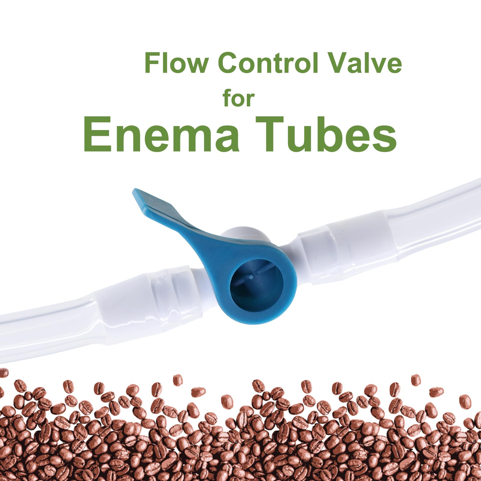 Enema Replacement Tube 6.6FT Silicone Enema Hose with 5 Reusable Nozzle Tips – Flexible Leak-Proof Enema Kit Replacement Tubing for Colon Cleansing and Detox Douche