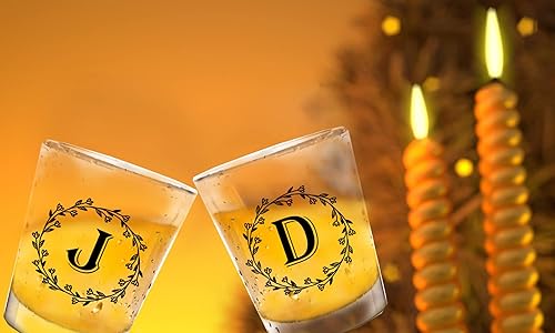 Miniatura 6 de Vasos de chupito con monograma con inicial, regalo único para mujeres, hombres, mamá, papá, día de la madre, día del padre, boda, cumpleaños,