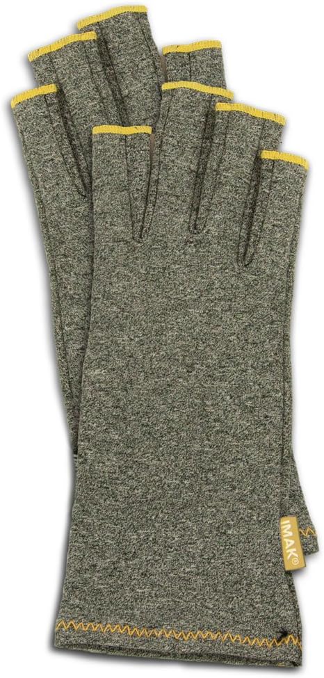 IMAK Compression Arthritis Gloves, Gold, Large