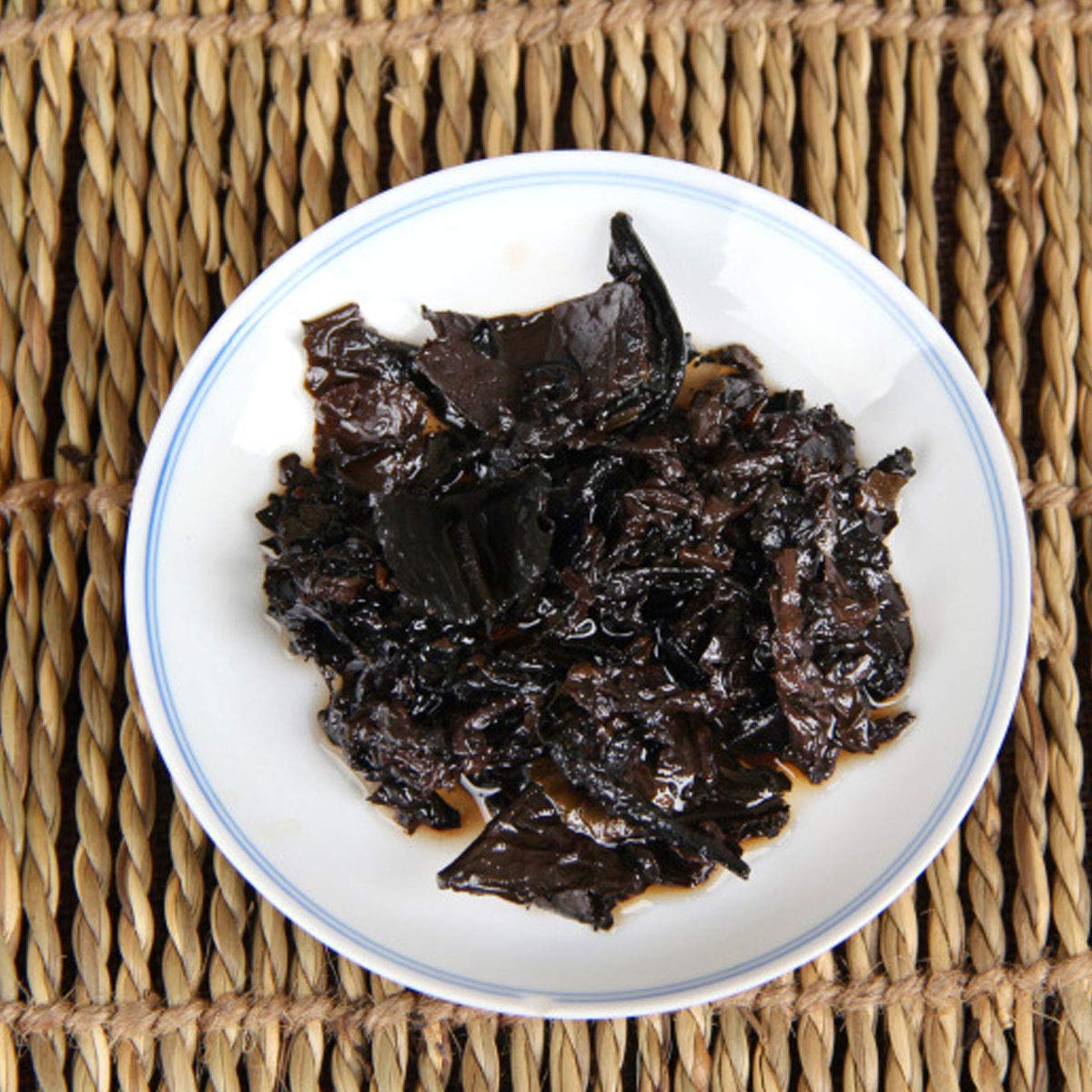 HELLOYOUNG Pu-erh Tee 500g （1.1LB） Reifer Pu'er Tee Alter Puer Tee Kopf LaoBanZhang Pu'er Tee Schwarzer Tee Gekochter Pu-erh Tee Chinesischer Tee Gesunder Puerh Tee Roter Tee