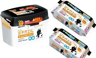 Elleair 密地蛙 厕所清洁剂 座椅型 主体 10片装 + 替换装 20片装(10片×2个) ×2件【套装】