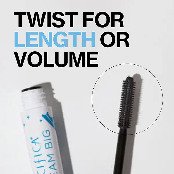 Pacifica Dream Big Mascara – Black Magic 7-in-1 Lash Extending Mascara, Twist-Adjust Brush for Length & Volume, Lash Serum Infused, Vegan Ophthalmologist tested 2