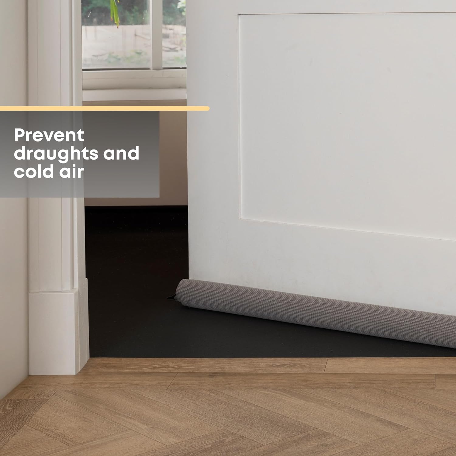 Interior Door Draught Excluder - 80cm Double-Sided Door Draft Stopper, Noise & Cold Air Blocker Door Draft Guard (2)