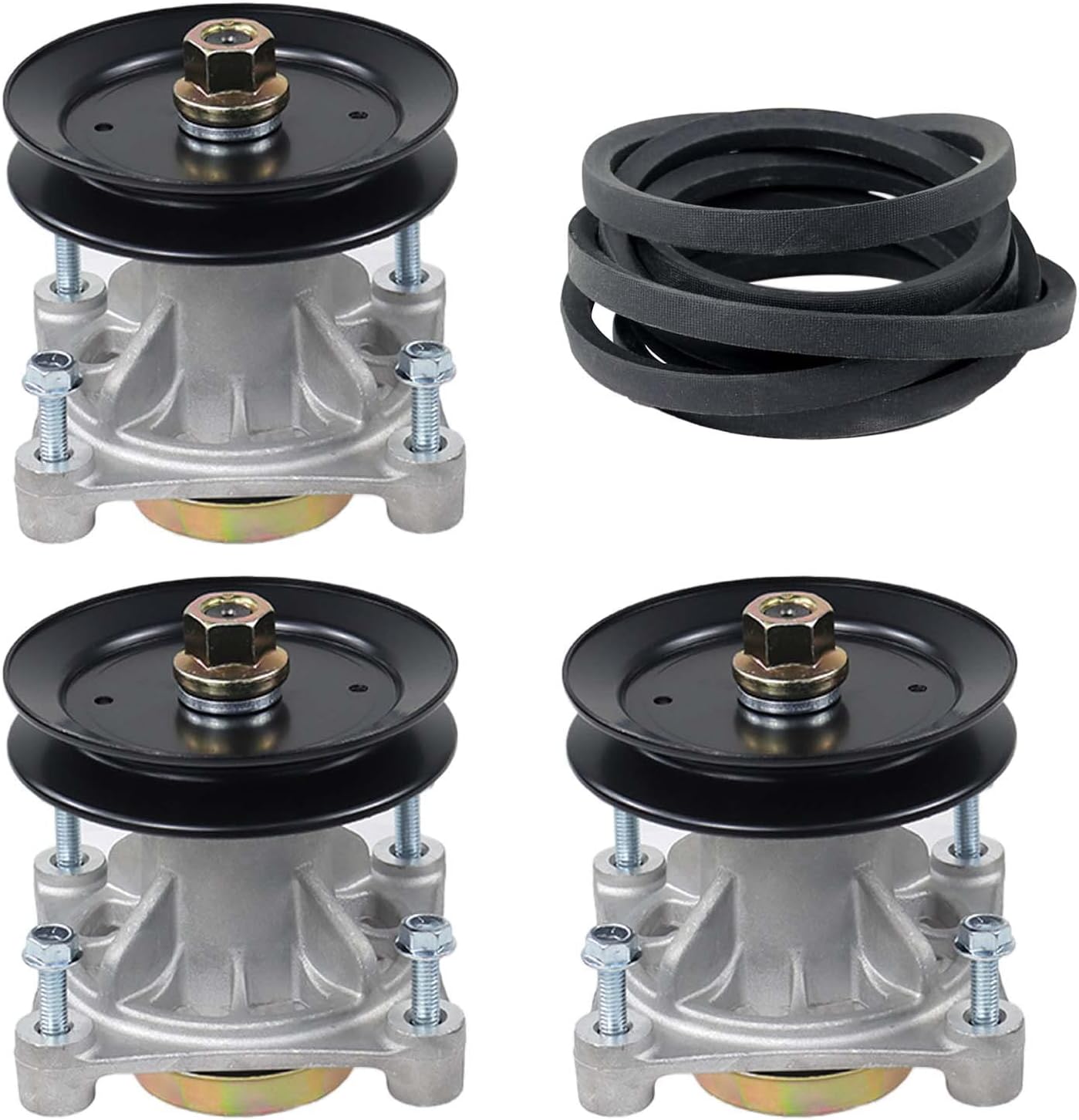 BOSFLAG 3 Pack 604214 Spindle Assembly with 603988 Pulley