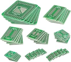 QLOUNI 40 Stück Doppelseitig Lochrasterplatte Kit, PCB-Patch Board Transferbrett mit 8 Module (SOP8, SOP14, SOP16, SOP20, ...