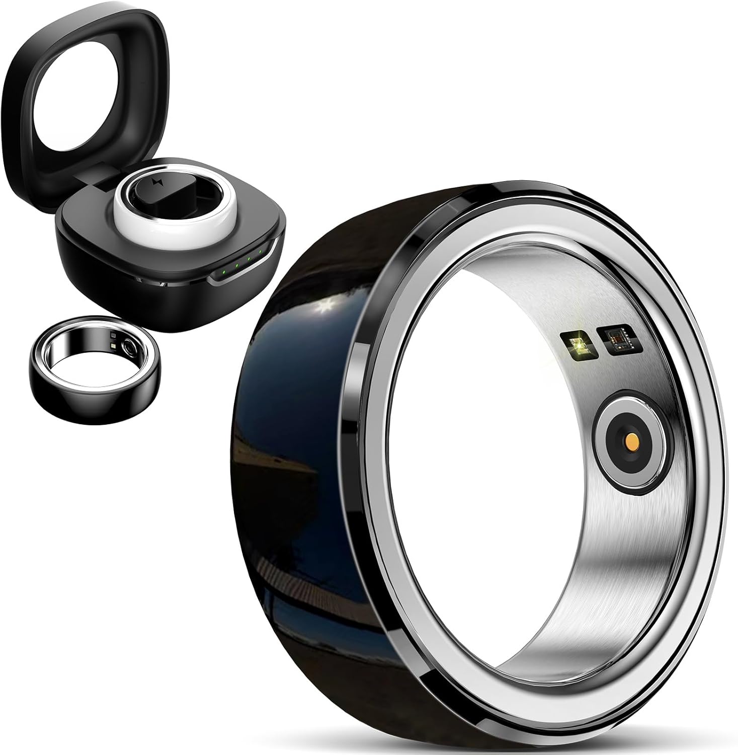 Health Smart Ring, Fitness Tracker Ring, Wearable Bluetooth Finger