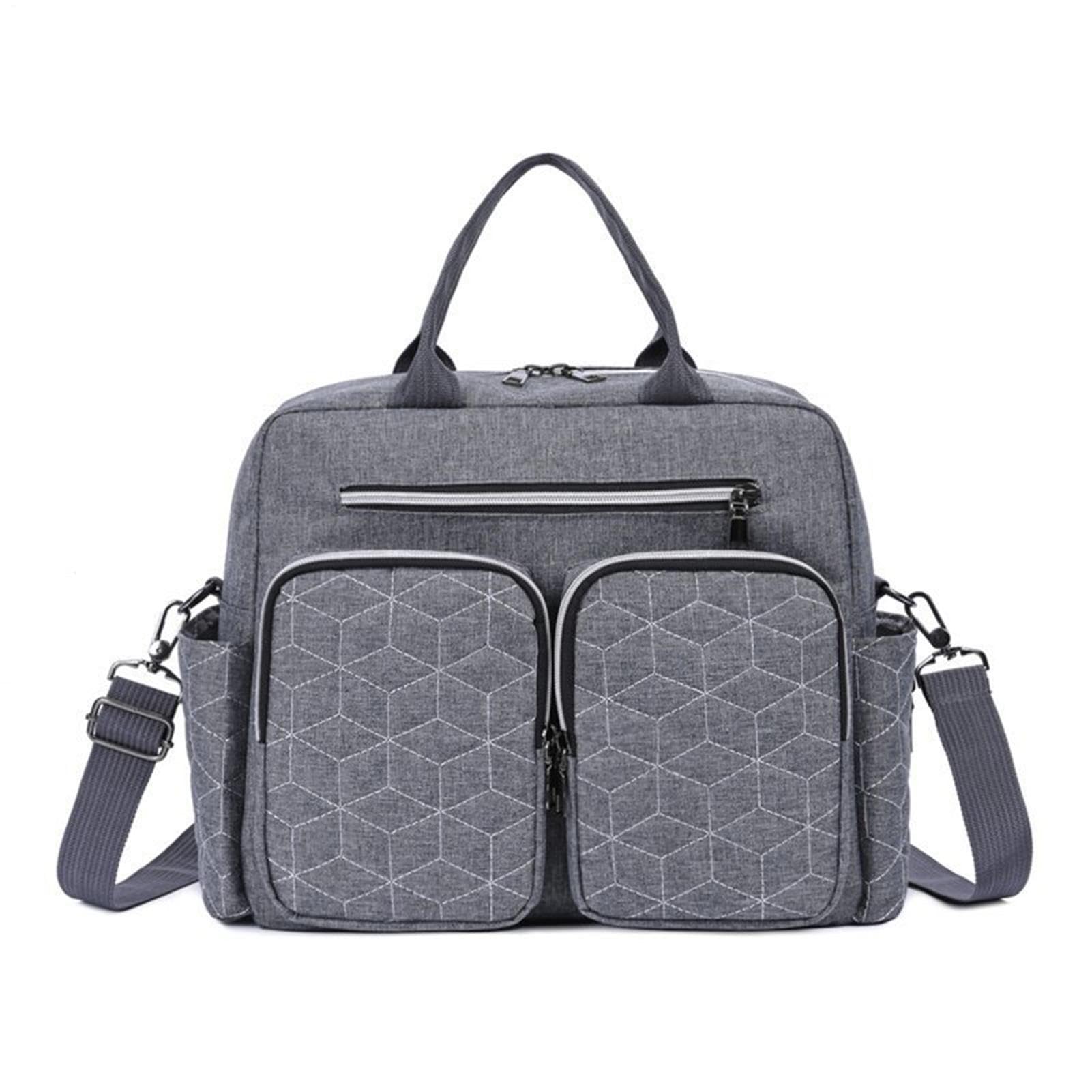 Générique Borsa per pannolini per bambini, borsa per pannolini per bambini, borsa per pannolini con stazione per pannolini per bambini, facile da pulire, per maternità a pannolini di grande capacità