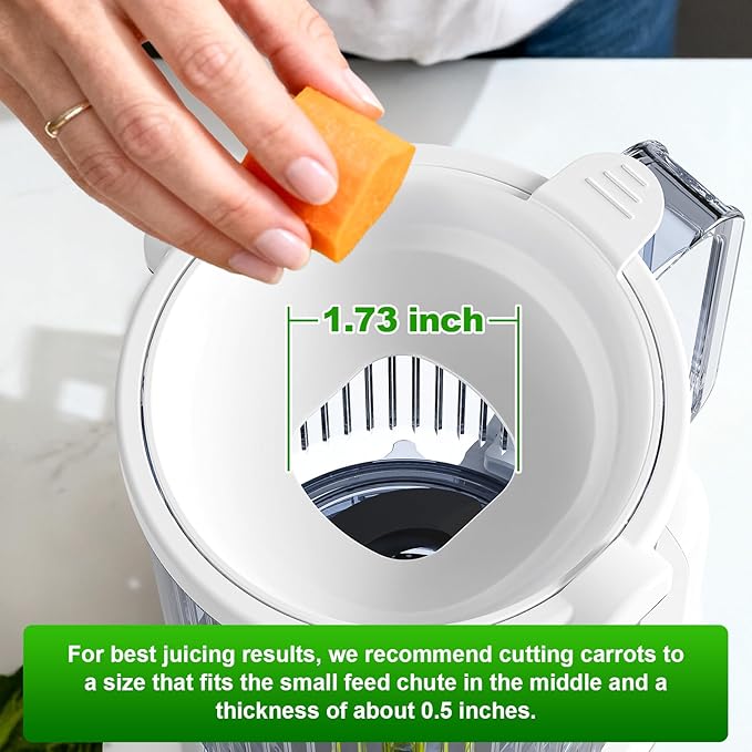 Extractor de Jugos Prensado en Frío Boca Ancha con Vasos Med miniatura 3