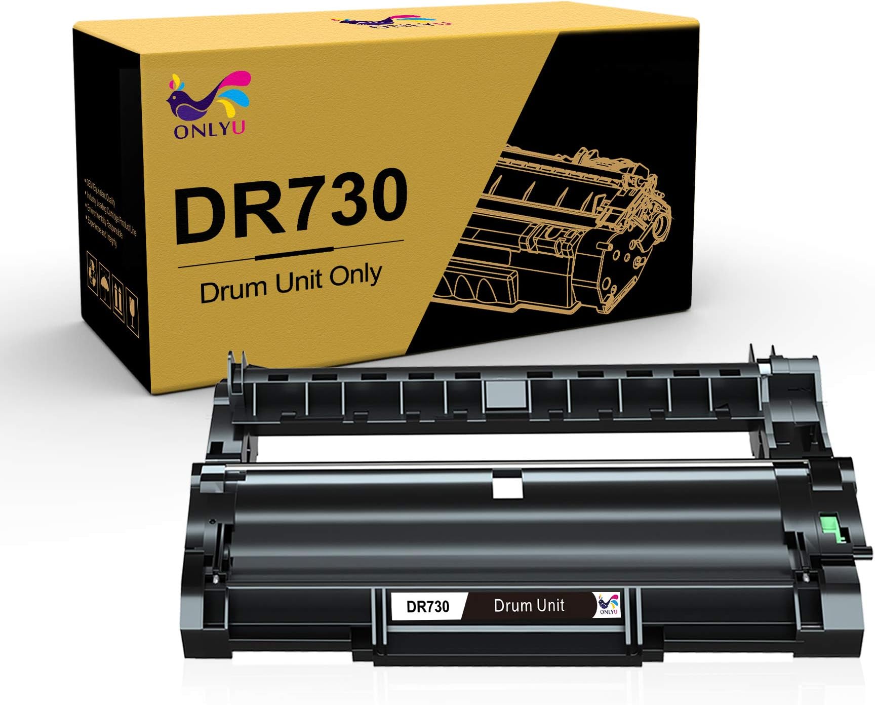 ONLYU Compatible Drum Unit Replacement for Brother DR730 DR-730 DR 730 to Use with HL-L2370DW HL-L2390DW MFC-L2750DW MFC-L2710DW DCP-L2550DW (Drum Unit, NOT Include Toner)