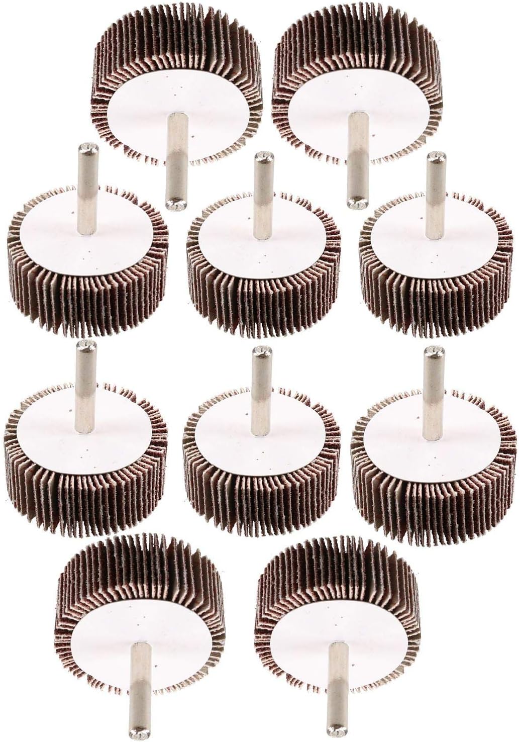 50mm 80 Grit Flap Wheel Disc Abrasive Sanding Pad Paint Rust Remover 10 Pack