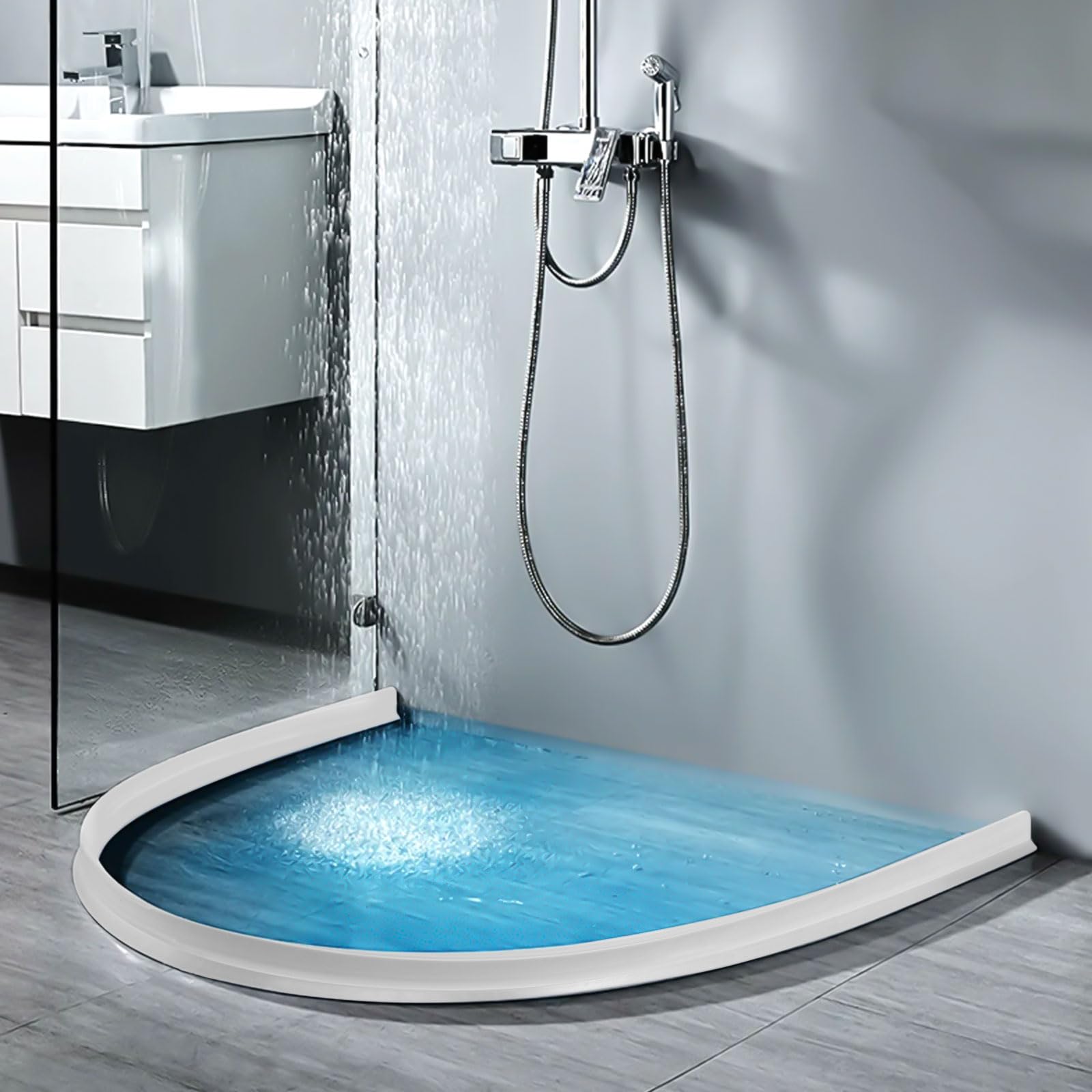 Protection pour Porte de douche autocollante - 2 M Barrière de Douche