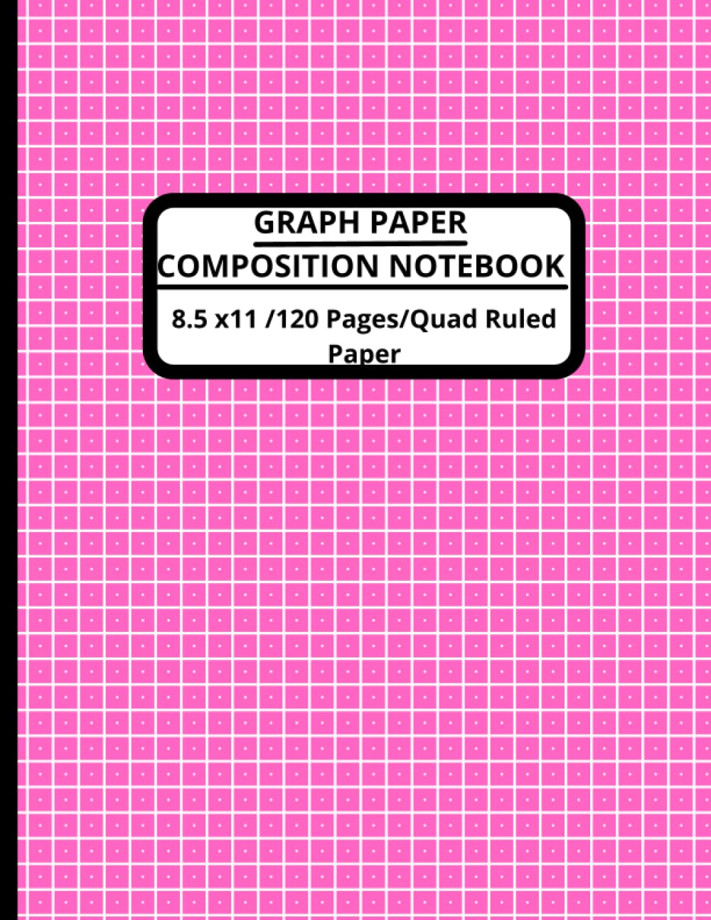 Graph Paper Notebook Pink & White:: 1cm Grid Paper 120 Sheets (Large, 8.5 x 11), 5x5 Quad Comp Notebook, Grid Paper Notebook.