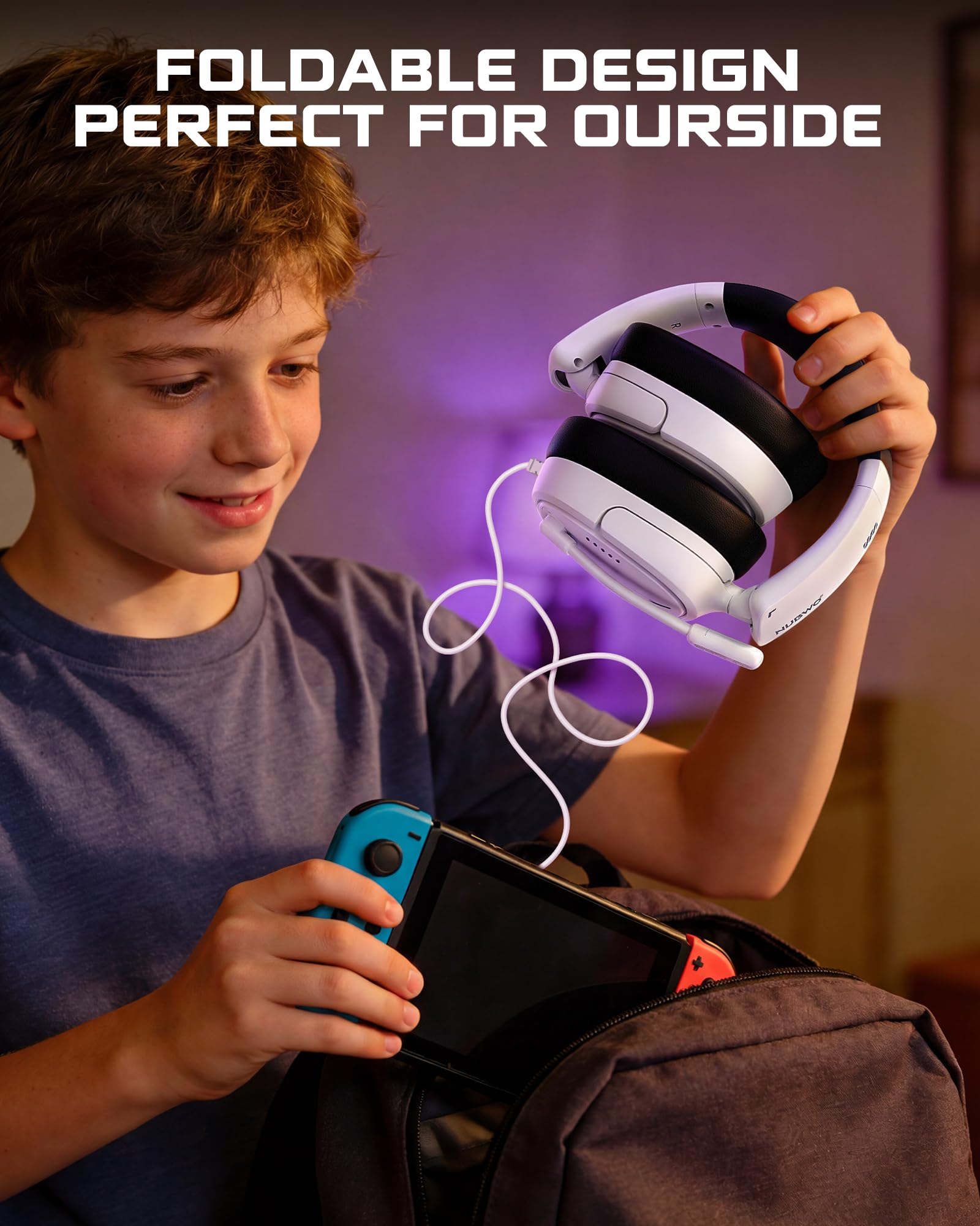 NUBWO Gaming Headset - PS5, PS4, Xbox & Switch -8