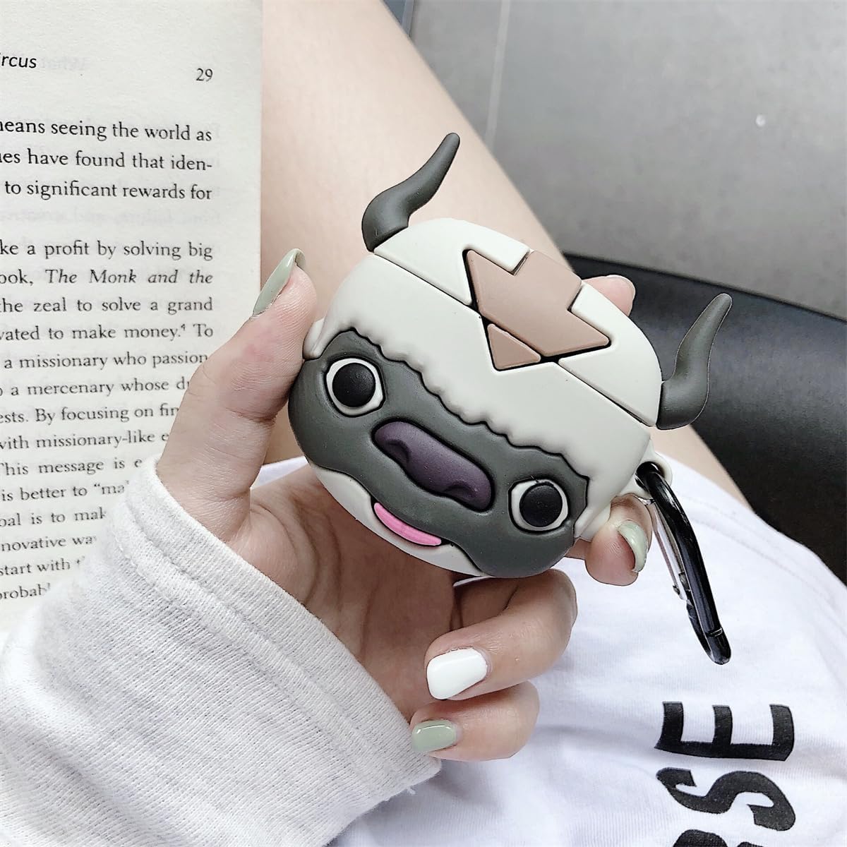 Cute Case for Airpods pro 3 (2025),Cartoon Creative Popular Anime Design Silicone Earphone Cover with Hook for Boys Girls image 3