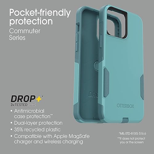 Miniatura 8 de OtterBox Commuter Series - Funda para iPhone 13 Pro Max (solo con protector de pantalla Zagg Glass Elite), embalaje no minorista, forma remachadora