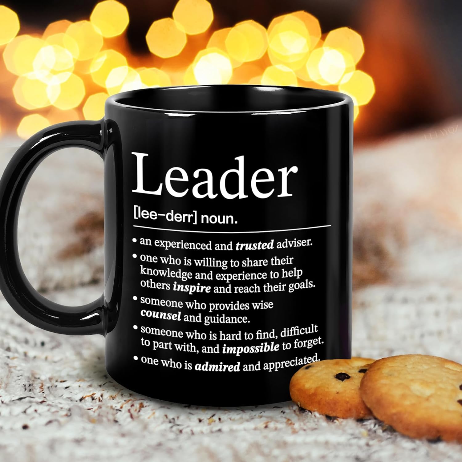 Leader Definition Mug Gift for Men, Thank You Mugs Gifts for Team Leaders, Boss Day Birthday Thanksgiving Christmas mugs gift for Him Her, Appreciation mug gifts Ideas for Coworkers, Teacher, boss-55 - Image 3