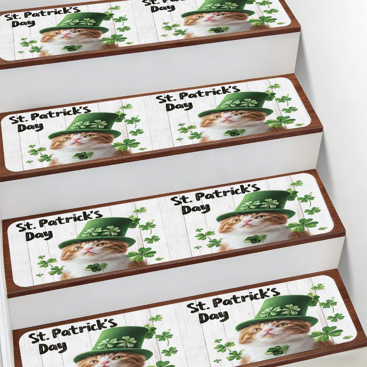 Protectores de escaleras interiores antideslizantes Mexpekil de 7.8 x 30 pulgadas