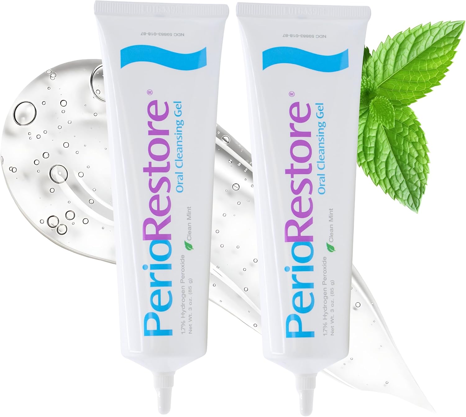 Perio Gel, Periodontal Treatment & Teeth Whitening Gel, Mint, 3 oz, 2 Ct