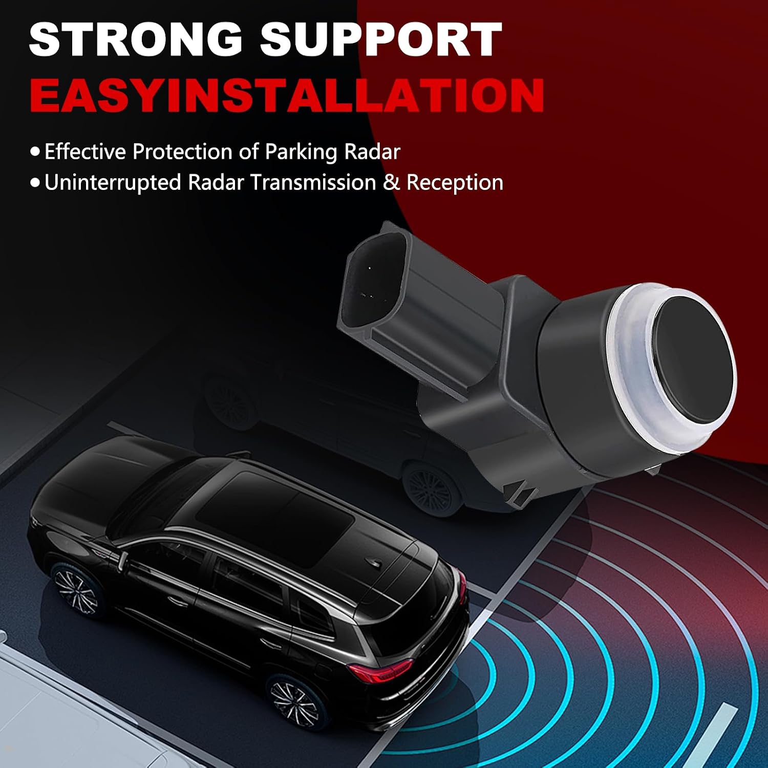 1EW63TZZAA Parking Assist Sensor Compatible with Dodge Ram 1500 2500 3500 Journey Durango,Jeep Commander Liberty Grand Cherokee,4PCS Reverse Rear Backup Bumper Parking Sensors