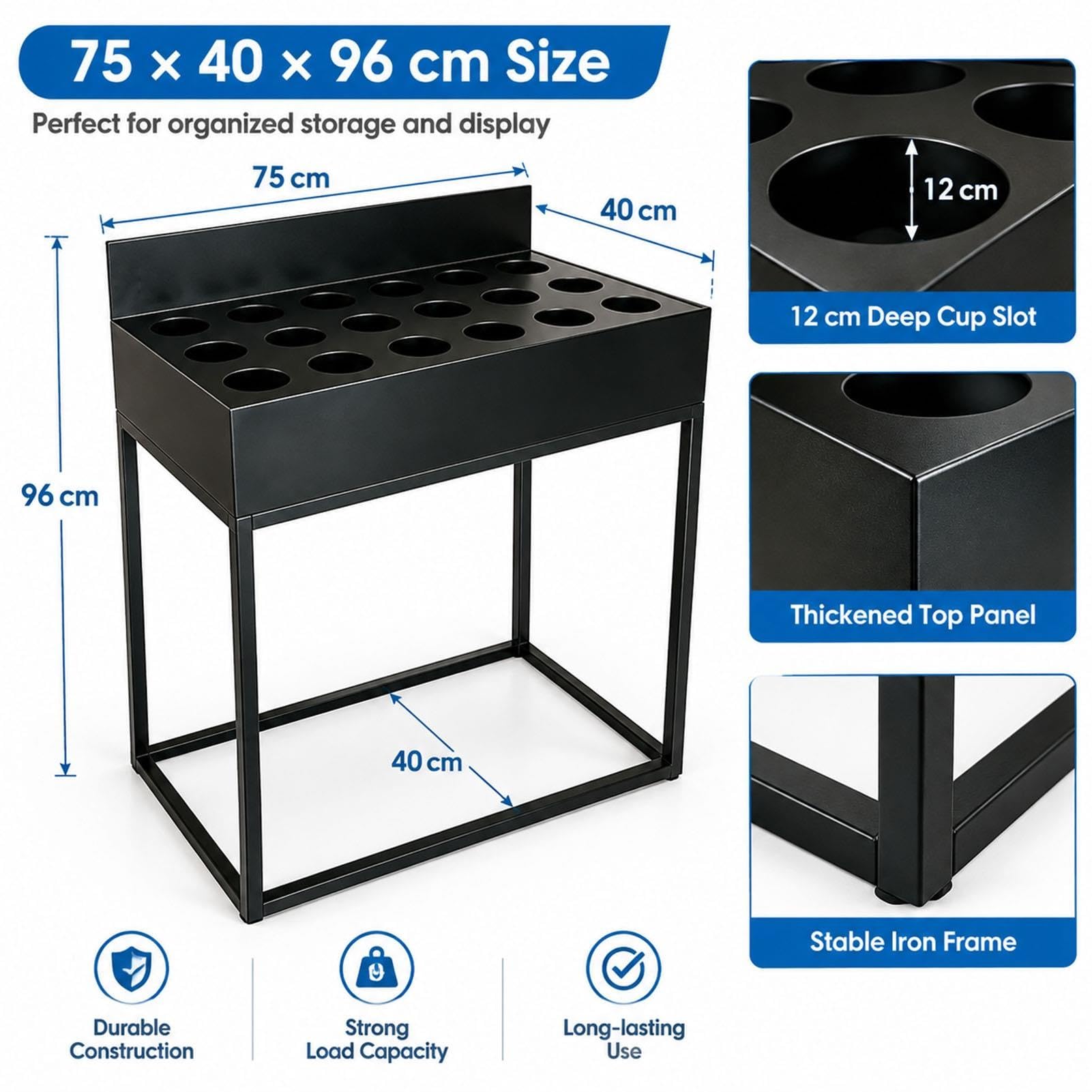 Support Porte-gobelet Et Présentoir De Rangement pour Boissons