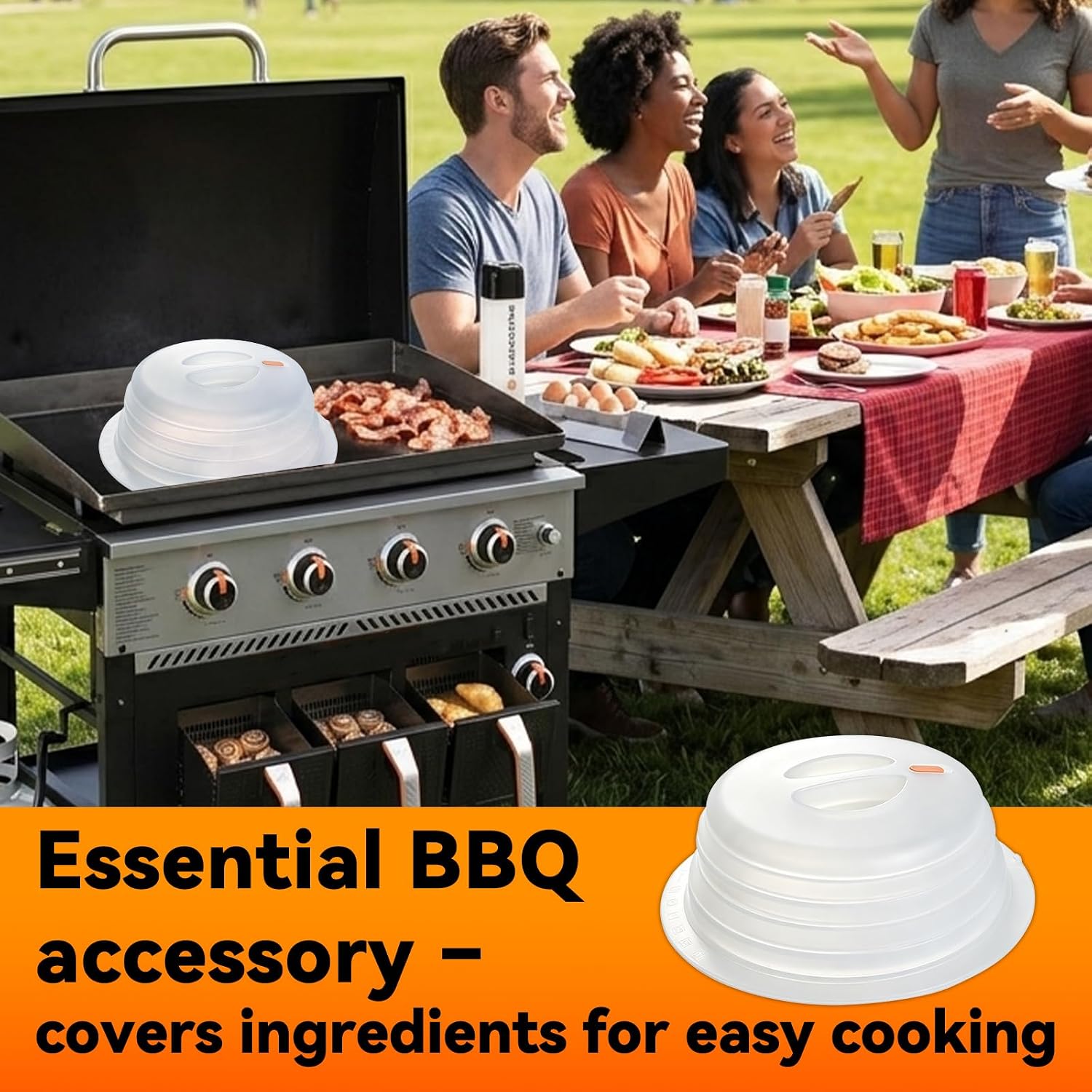Collapsible Basting Dome Compatible with Blackstone, Dome Lids for Griddle