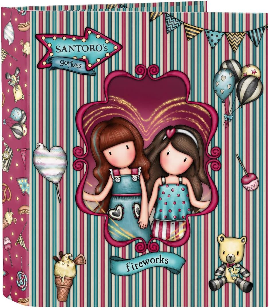 Safta -Folder F. 4 Rings 35Mm Wide Spine Gorjuss Fairground Fireworks 27X33X6Cm, Multicolor (522218657)