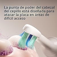 Vista 4 de Philips Sonicare C2 Plaque Control - Cabezales de repuesto genuinos para cepillo de dientes eléctrico, Blanco, paquete de 3, HX9023/65
