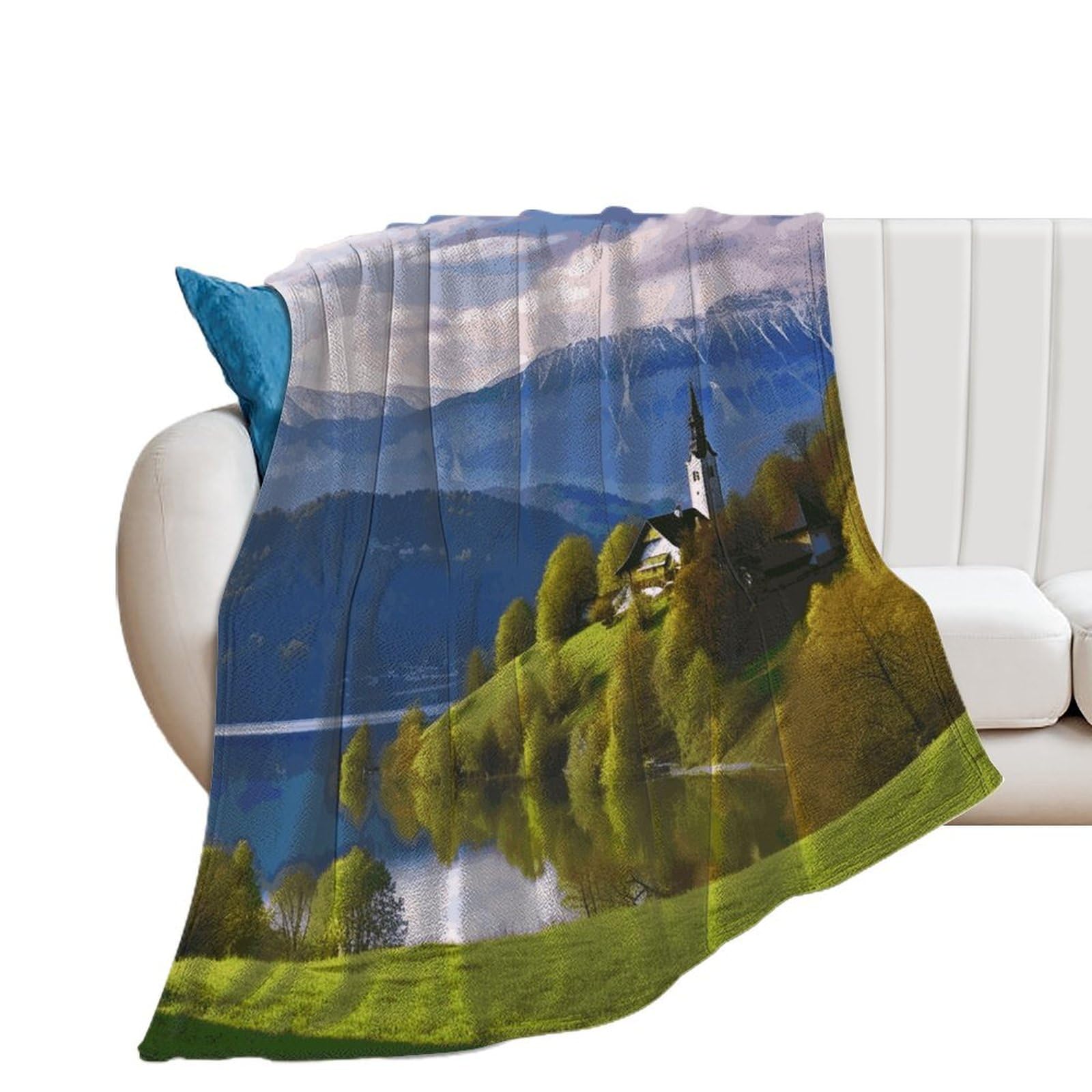 Couverture flanelle anti-boulochage légère pour éliminer les peluches sur le canapé