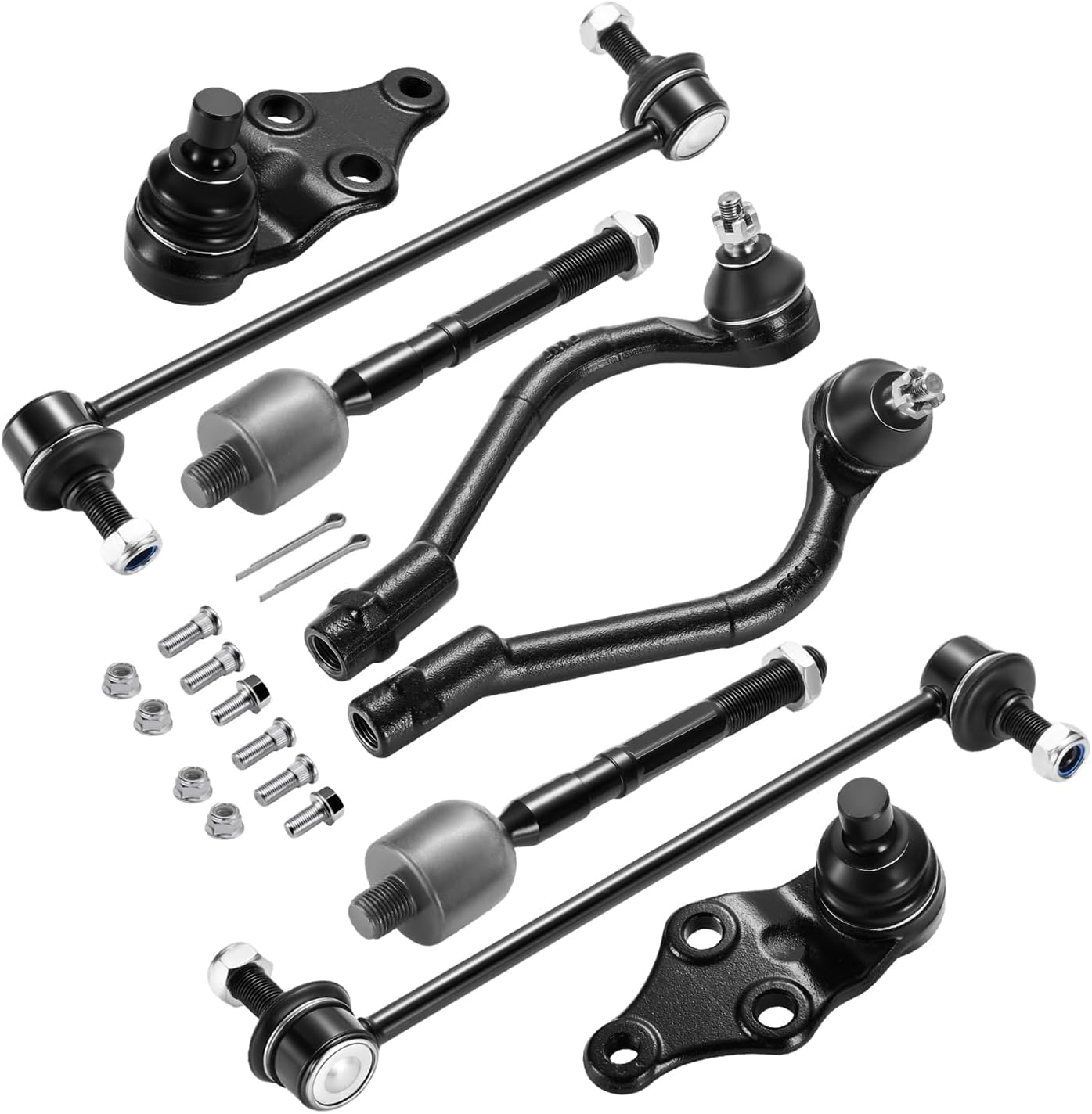8PCS ES80071 ES80071 EV80097 Inner and Outer Tie Rod End kit Compatible with Hyundai Sonata 2011-2013