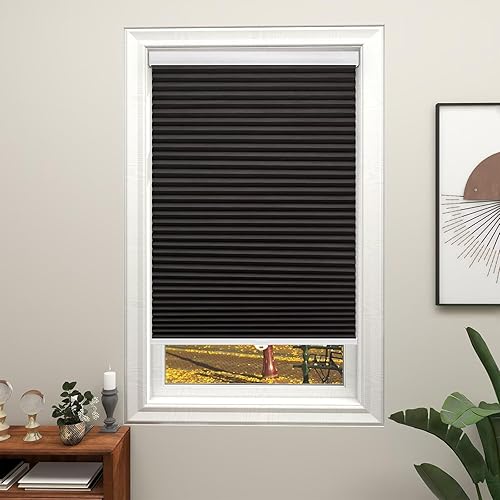 Miniatura 9 de Changshade Persianas celulares opacas y sin cordones para ventanas de interior, persiana de panal para oscurecer la habitación, 1.5 pulgadas,