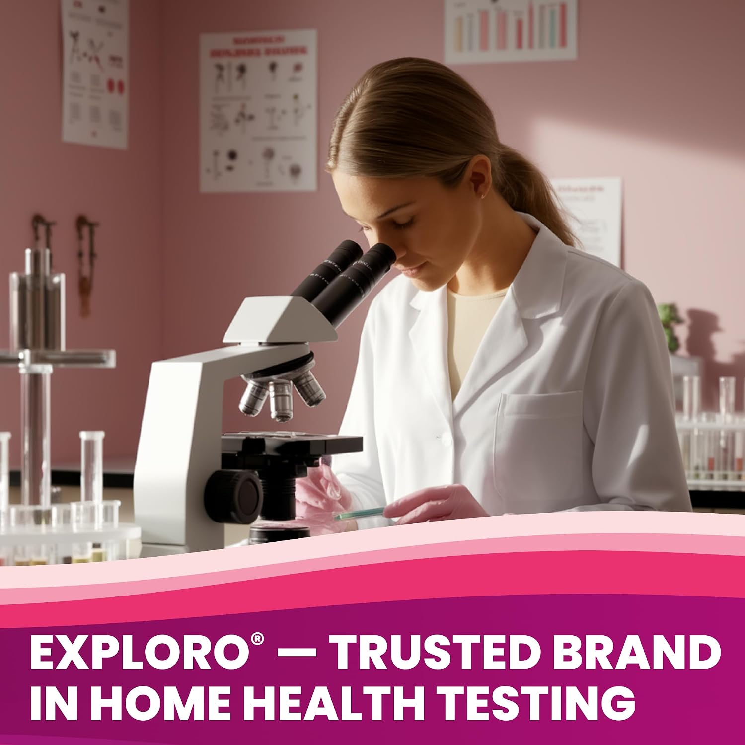Exploro Highly Sensitive UTI Test Kit (7 Pack) – At Home Urinary Tract Infection Test Strips for Women – Detects Leukocytes & Nitrites, Individually Sealed, Results in 2 Minutes