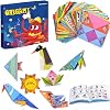 DIY Origami Kit, 108 Sheets Double Sided Origami Paper Set with 84 Page Guiding Book Kids Paper Crafts 3D Cartoon Shaped Origamis DIY Art and Craft Projects Ideal Gift for 4-12 Years Beginners Kids