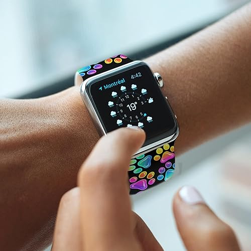 Vista 96 de Holidays - Correa de reloj compatible con Apple Watch de 1.49, 1.57, 1.61, 1.65, 1.65 y 1.73 pulgadas, correa de reloj inteligente de silicona