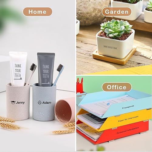 Miniatura 6 de UNOKA Cinta de etiquetas transparente compatible con Brother P-Touch TZe131 TZe-131, cinta laminada Tze negra sobre transparente de 0.47 pulgadas,