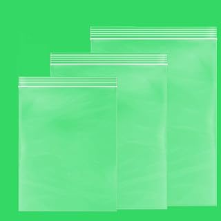 GPI - 300 PACK, 10"x13", 12"x15", 13"x18" 2 mil Thick - LARGE ASSORTED CLEAR PLASTIC ZIPLOCK BAGS - Resealable Poly Baggies With Zip Top Lock For Packaging & Shipping Incense, Necklaces & Jewelry.