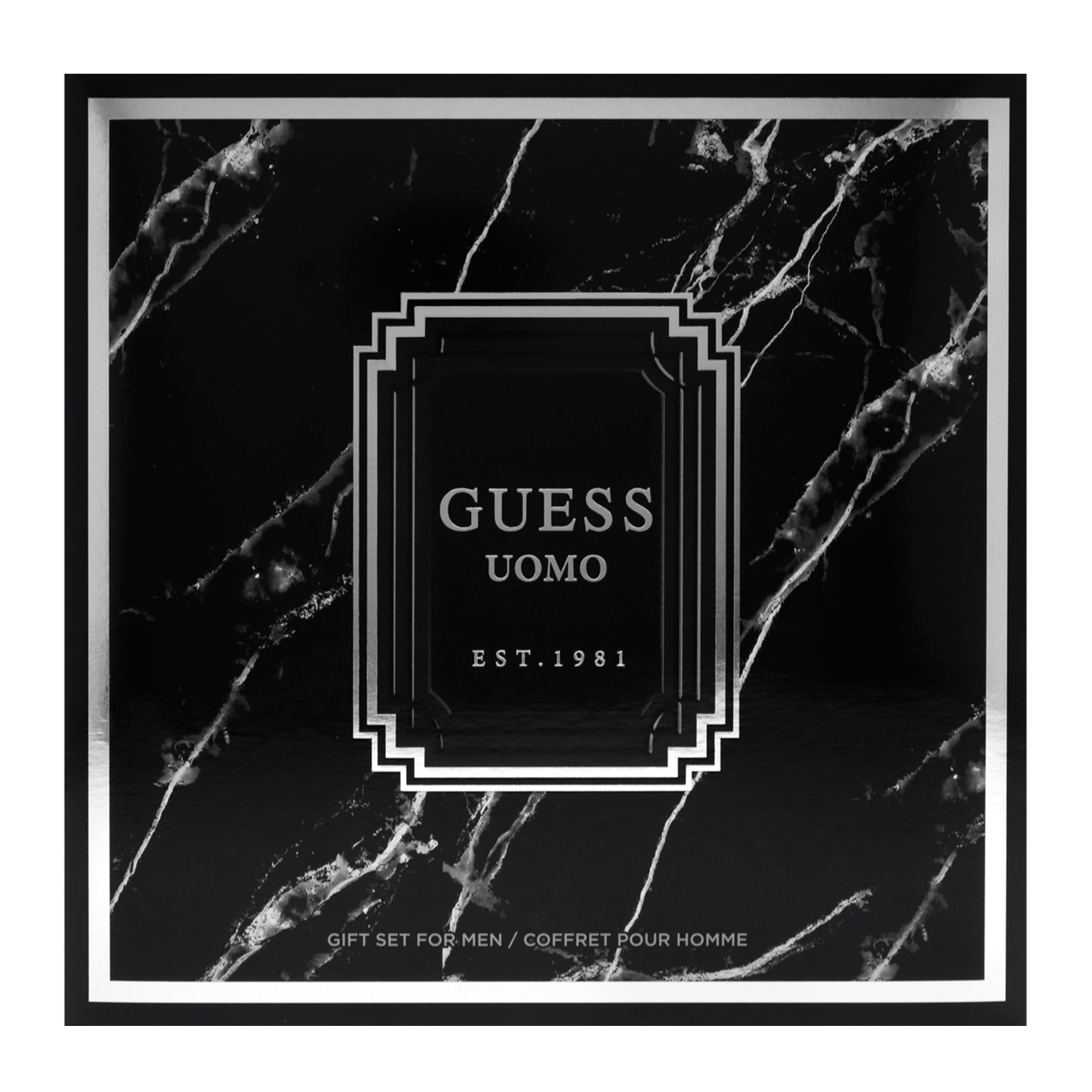 Guess Uomo by Guess for Men - 2 pezzi regalo set 1,7oz EDT spray, 6oz Deodorizing Body Spray