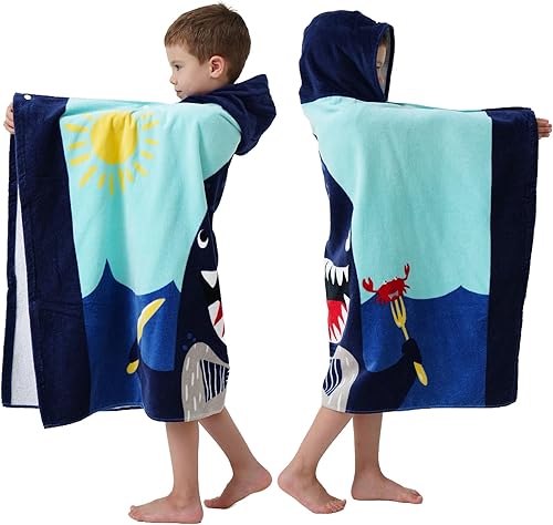 Miniatura 67 de Toallas de baño para niños, toalla para niños con capucha para playa, baño, piscina, toallas de natación de 30 x 50 pulgadas, tamaño grande, ultra