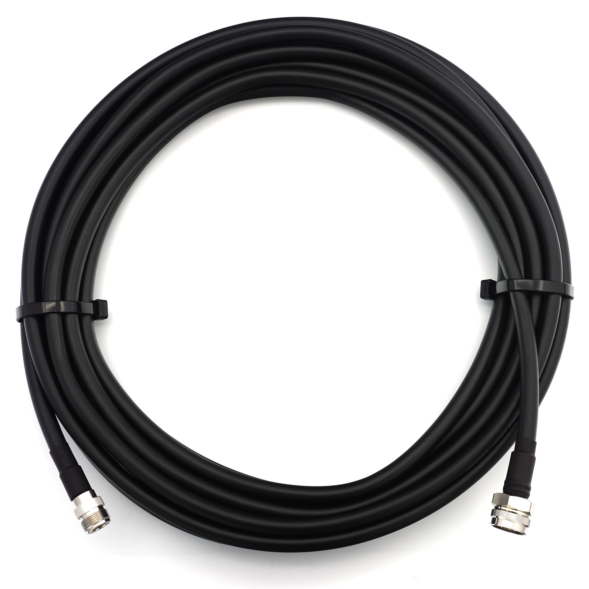 7m N mâle (Hex) vers N femelle câble coaxial étanche IP67 — HF400 Flexible 50 Ohm Câble d'extension (équivalent LMR400 UF UltraFlex) — pour WiFi LTE 4G 5G Mobile Wireless Routeur Antenne